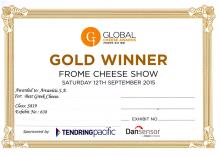 'BEST GREEK CHEESE' ΧΡΥΣΟ ΒΡΑΒΕΙΟ ΓΙΑ ΤΗ ΦΕΤΑ ΤΣΑΝΤΙΛΑΣ ΣΤΑ Global  Cheese  Awards  2015  (FROME, ΑΓΓΛΙΑ)