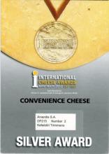 ΑΡΓΥΡΟ ΒΡΑΒΕΙΟ ΓΙΑ ΤΟ ΑΓΕΛΑΔΙΝΟ ΚΕΦΑΛΟΤΥΡΙ ΣΤΑ International  Cheese Awards 2012  (NANTWICH, ΑΓΓΛΙΑ)